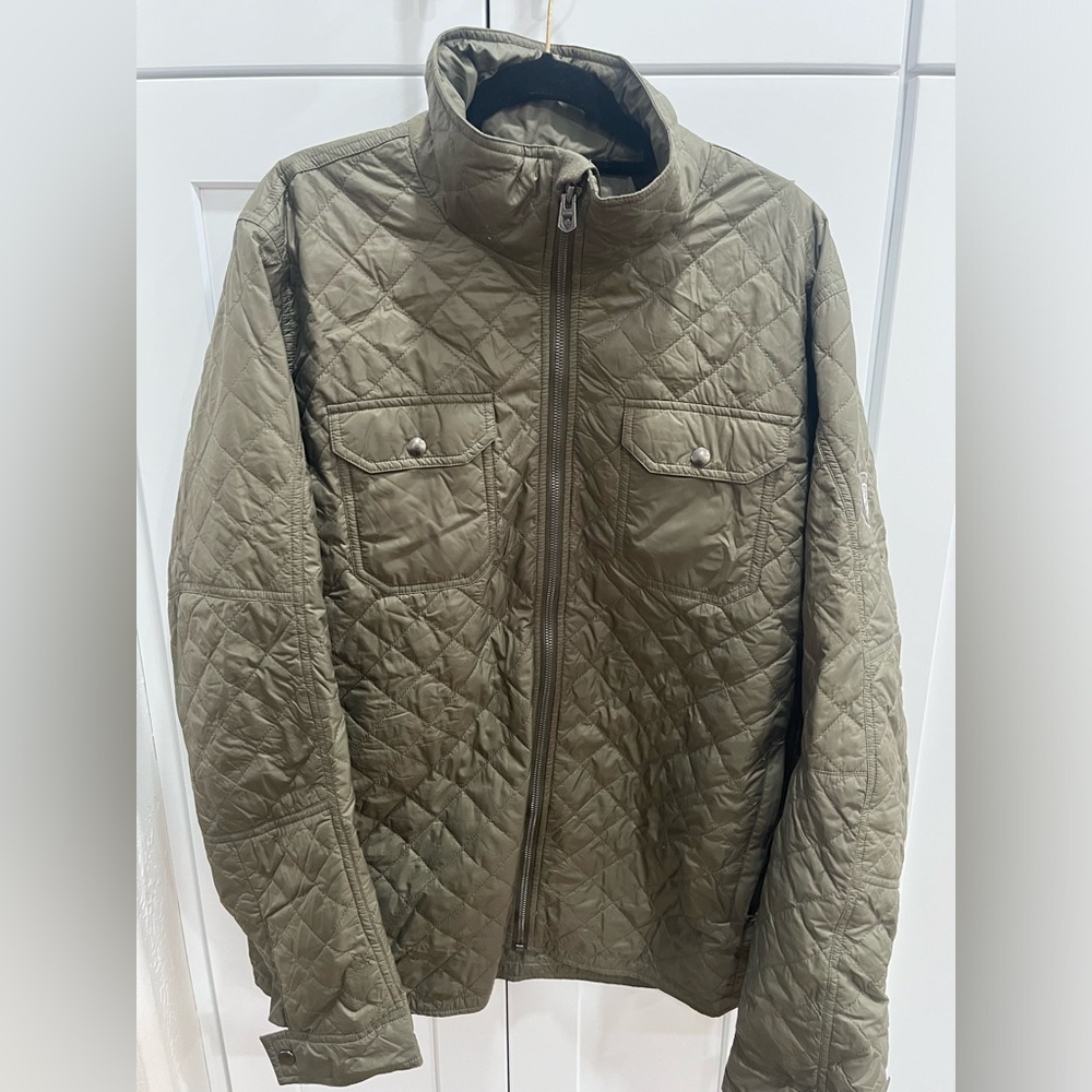 Kuhl Men's Kadence Jacket Olive Green Size L Quilted Lightweight